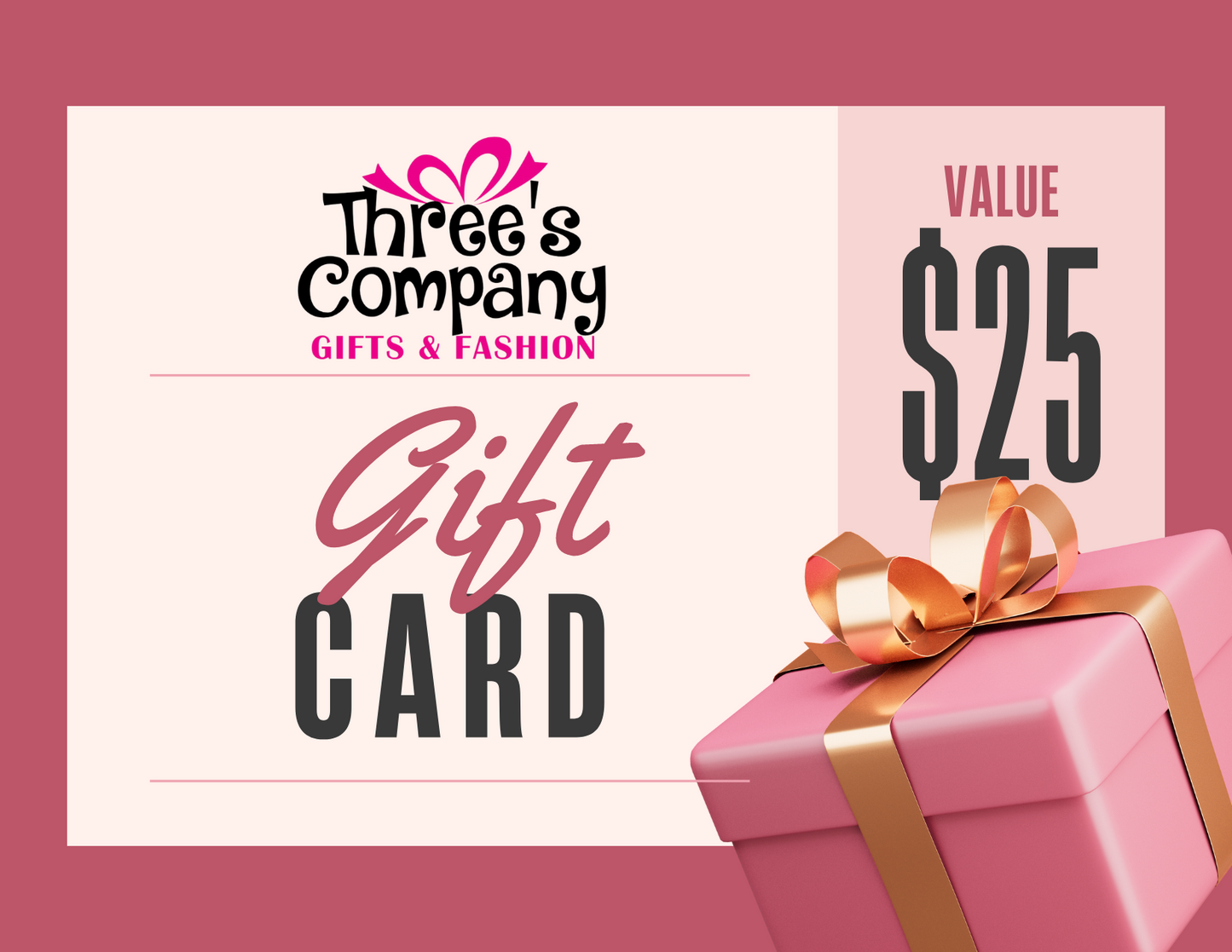 Threes Company Gift Card