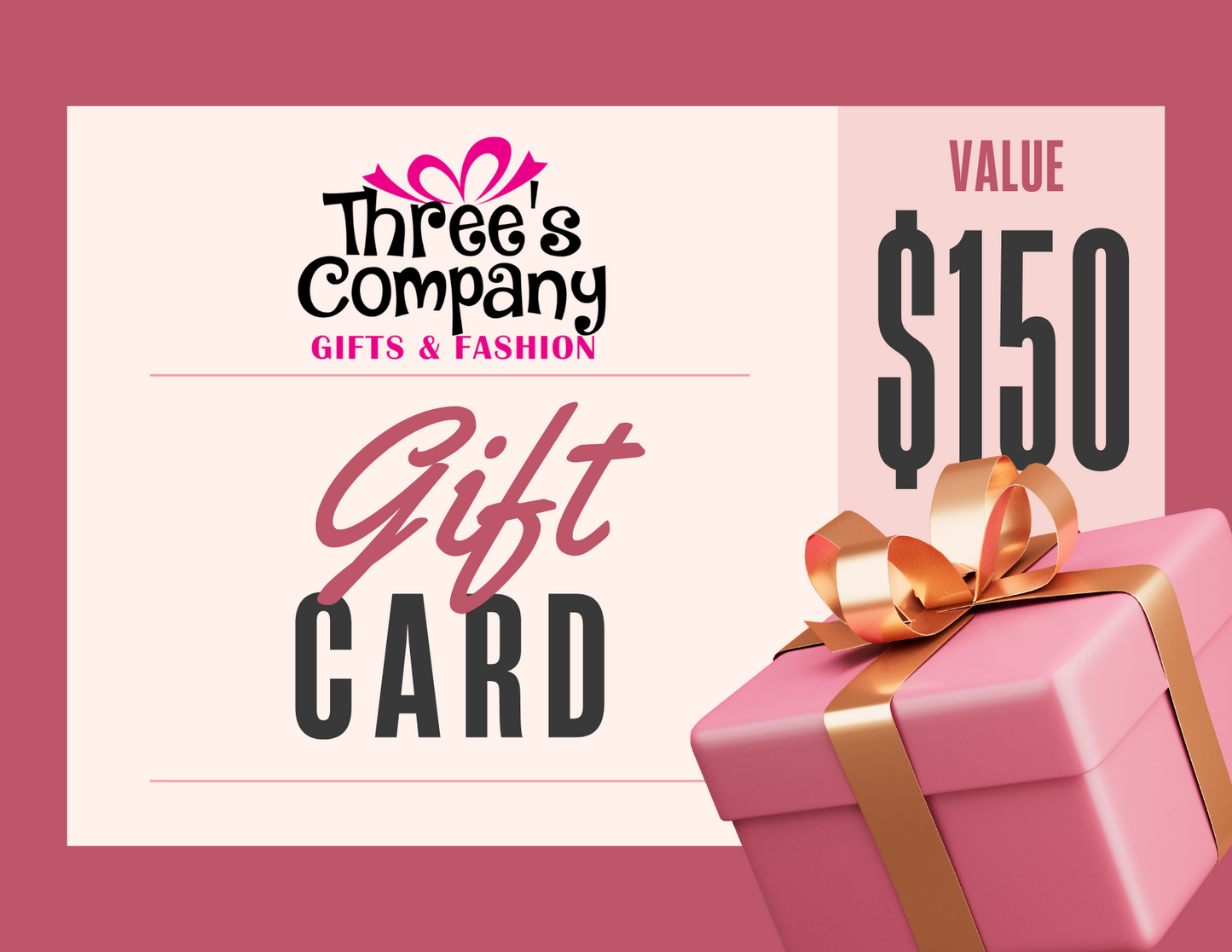 Threes Company Gift Card